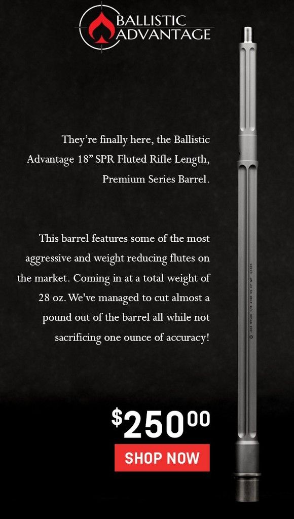 NEW Ballistic Advantage Fluted Barrels
